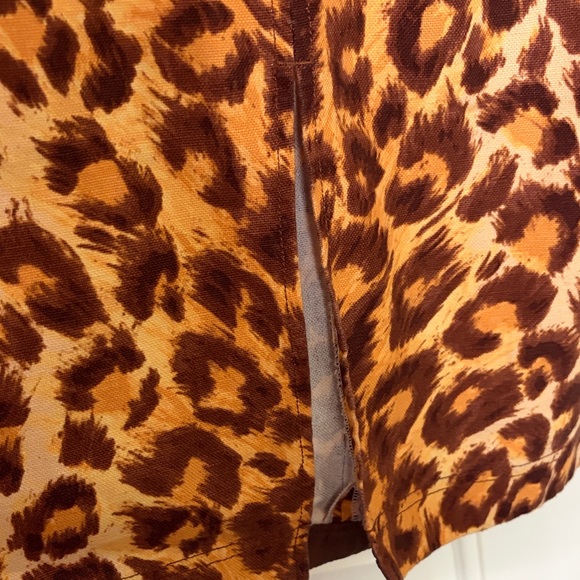 Kate Spade Brown Leopard A-Line Skirt - Picture 2 of 6